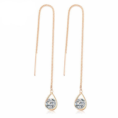 Crystal Water Drop Earrings