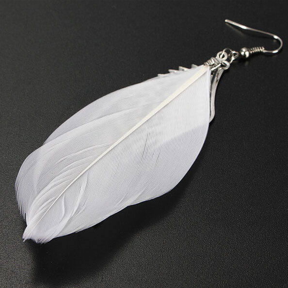 Lovely Angel Wing Feather Earrings