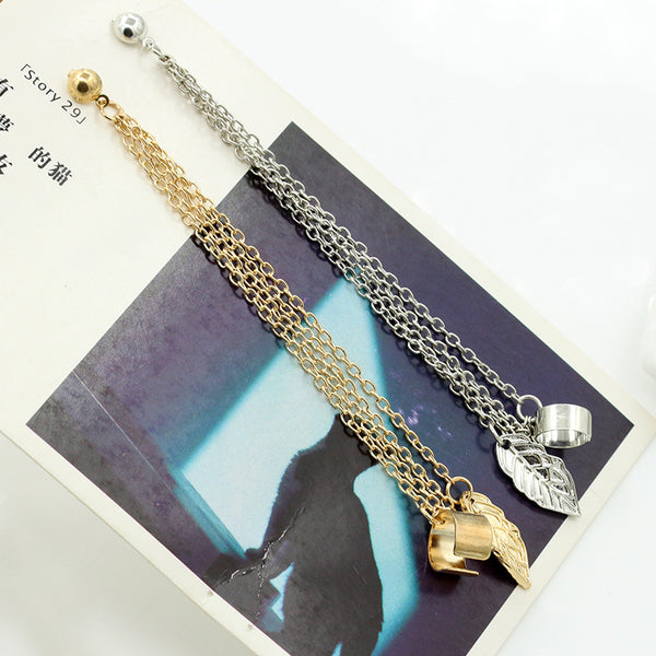 Fancy Leaves Clip Earrings