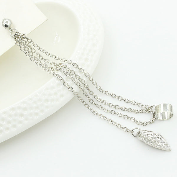 Fancy Leaves Clip Earrings