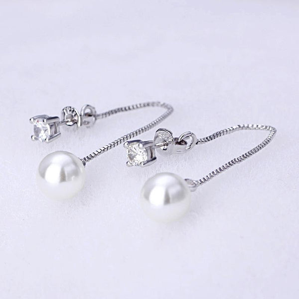 Long Chain Earrings Rhinestone