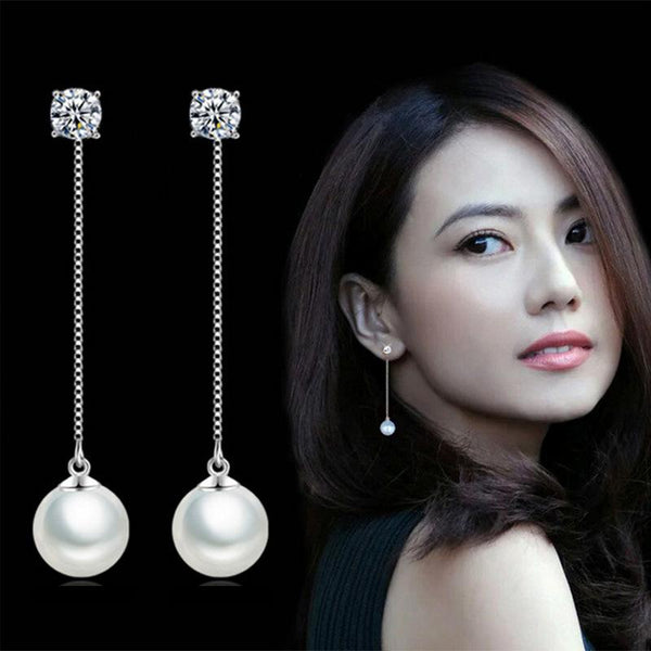 Long Chain Earrings Rhinestone
