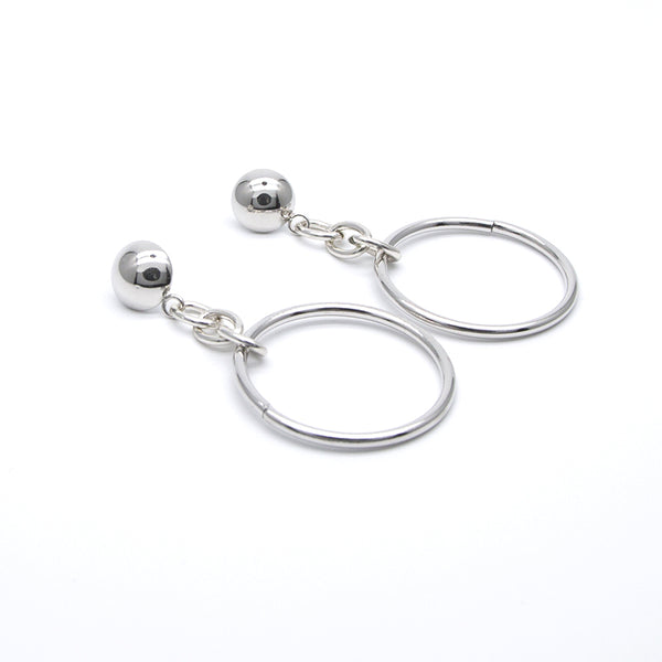 Big Hollow Dangle Earrings