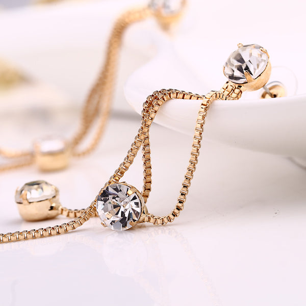 Fashion Drop Rhinestone Earrings