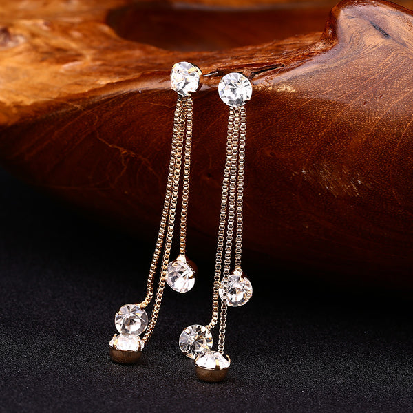 Fashion Drop Rhinestone Earrings