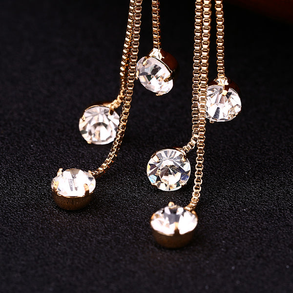 Fashion Drop Rhinestone Earrings
