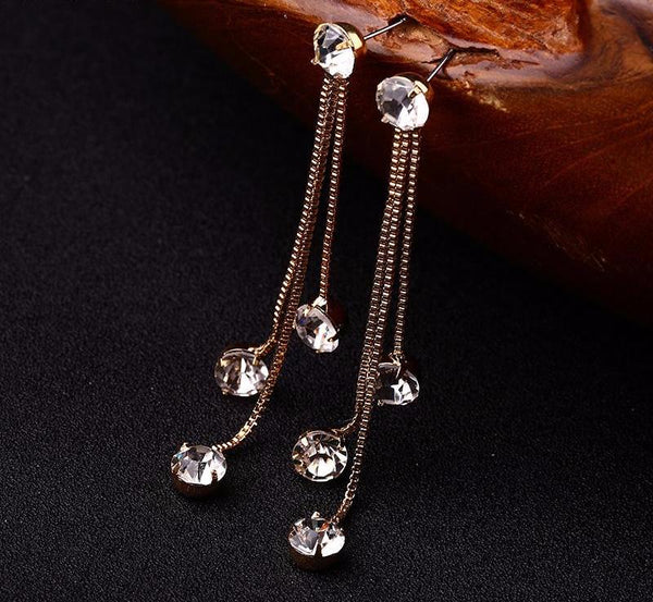 Fashion Drop Rhinestone Earrings