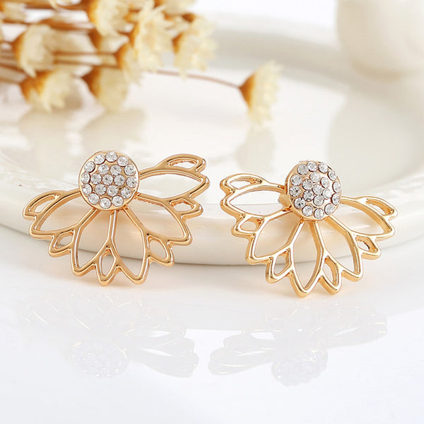 Trendy Hollow Out Leaf Earrings